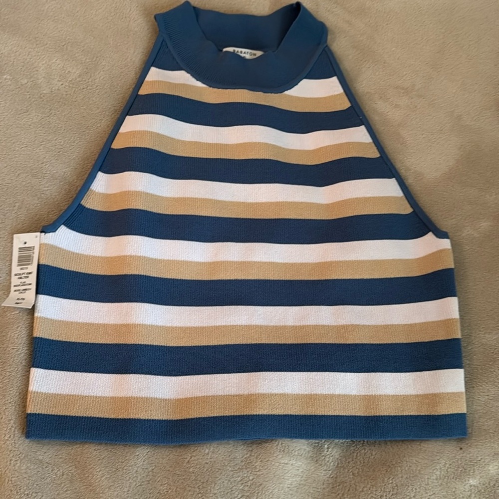 Aritzia Babaton Sculpt Knit Halter Top
